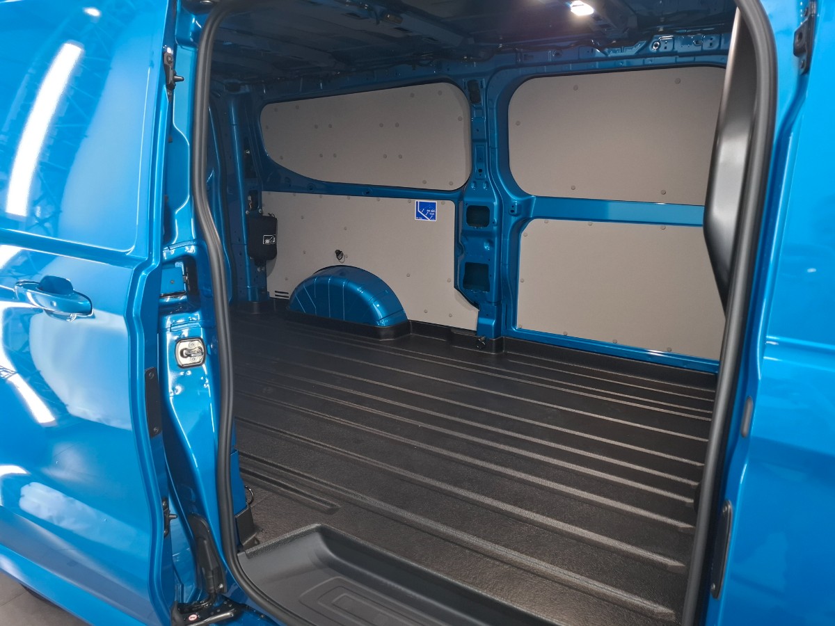 Ford e-Transit Custom 340 L2H1 Limited 65 kWh 218PK – Digital aqua blue – Driver Pack Ultimate – Matrix LED – B&O Audio