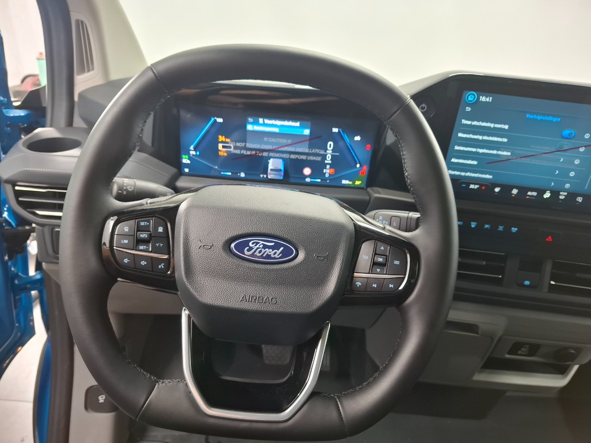 Ford e-Transit Custom 340 L2H1 Limited 65 kWh 218PK – Digital aqua blue – Driver Pack Ultimate – Matrix LED – B&O Audio