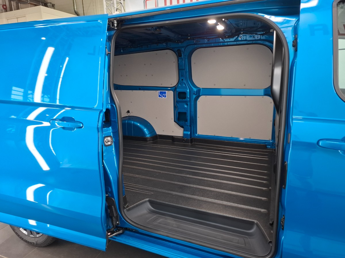Ford e-Transit Custom 340 L2H1 Limited 65 kWh 218PK – Digital aqua blue – Driver Pack Ultimate – Matrix LED – B&O Audio