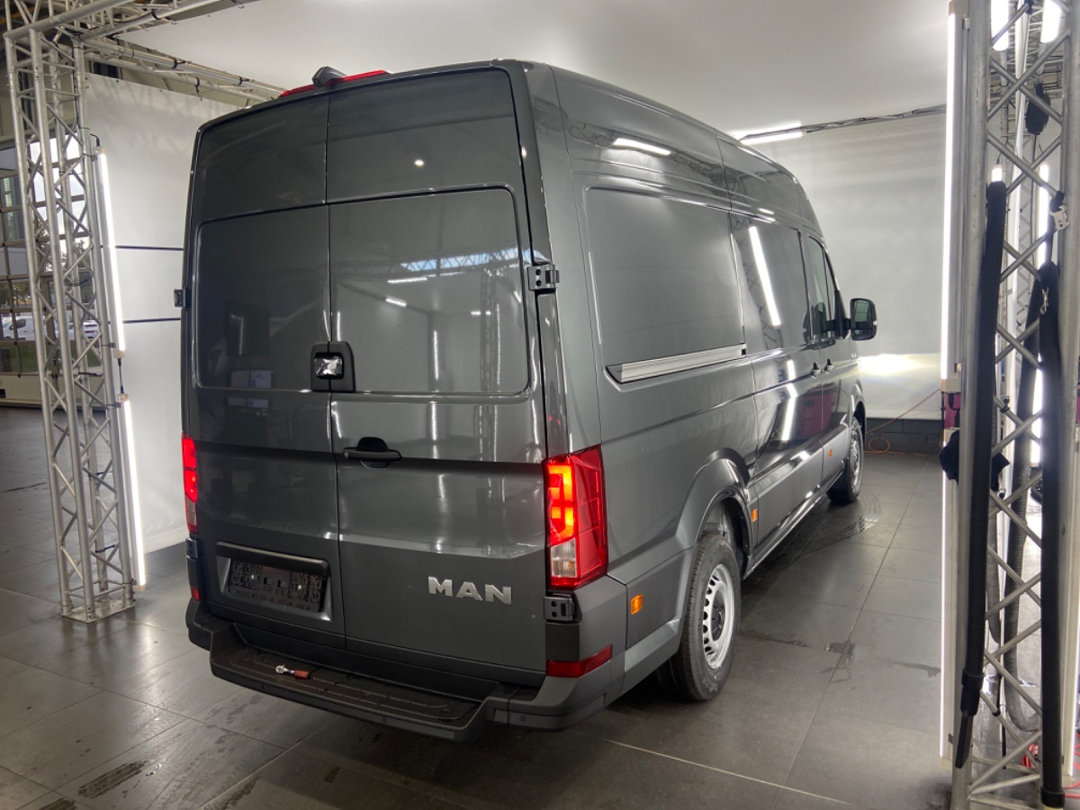 MAN TGE 3.180 L3H3 | NW MODEL | 2x Schuifdeur | LED | Climatronic | ErgoComfort | Keyless Go | Virtueel | Navi | Indium Grey